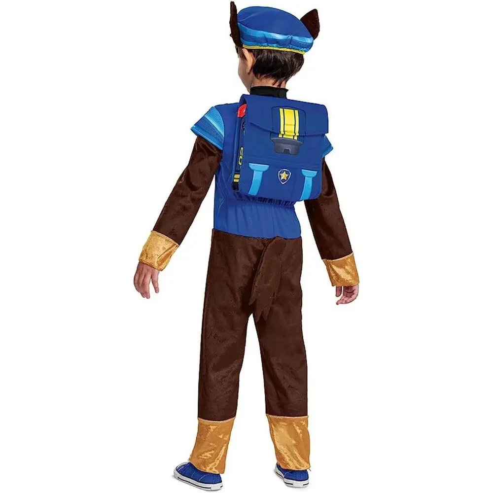 Disguise Paw Patrol The Movie Chase Deluxe Light Up Costume‎ Boy's Size Small 2T